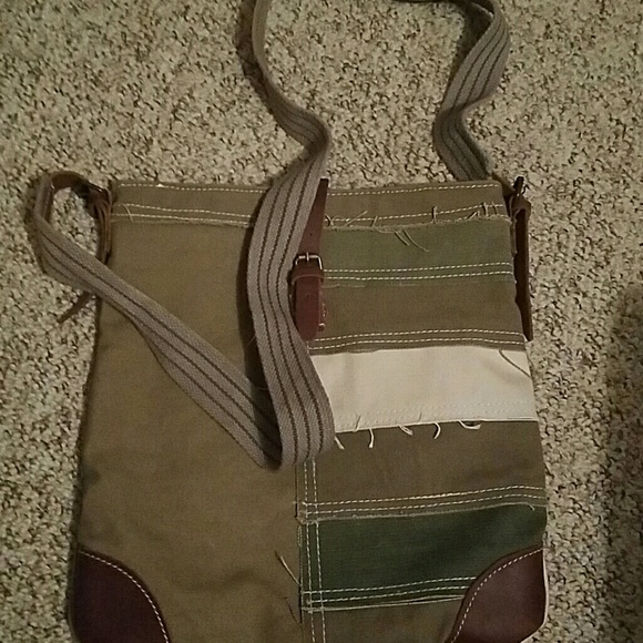UCHI Handbags - UCHI CROSSBODY HANDBAG leather and canvas